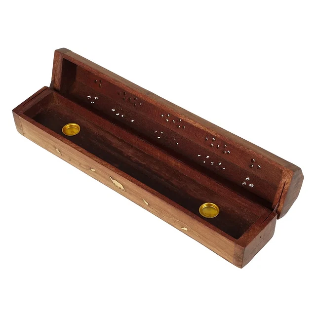 IN Legno Bastone di Incenso Scatola Bruciatore Leggero Durevole Cavo Design Casa