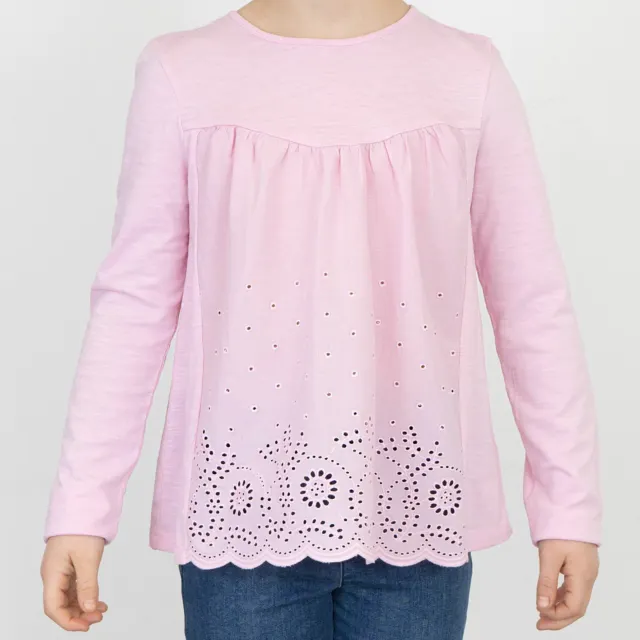 Baby Girl Next Top Tee Pink Long Sleeve Cotton Size 6-9 months 9-12 months