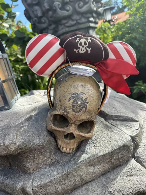 Disney Parks 2023 Pirates Of The Caribbean Mickey Minnie Mouse Ear Headband NEW