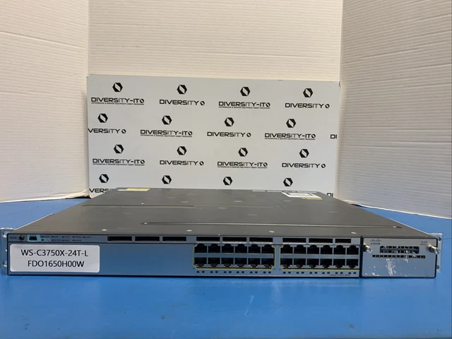 Cisco WS-C3750X-24T-L 24 Port 3750X Gigabit Switch