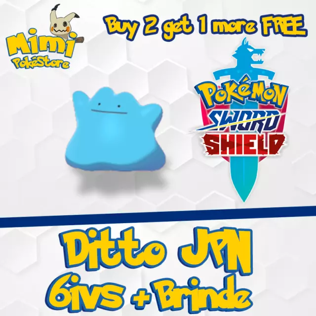 Shiny Ditto Japanese Foreign 6IV Masuda Breeding - Pokémon Sword & Shield