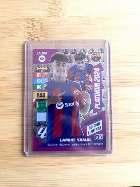 LAMINE YAMAL ROOKIE Card Platinum 2024 Panini Adrenalyn F.c Barcelona