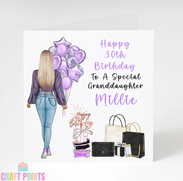 Gold Foil Floral Birthday Card For Niece - Stylish Women's Milestone Card For 18th, 21st, 25th, 30th