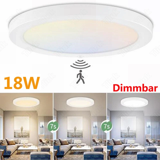 Lampada da soffitto LED con rilevatore di movimento dimmerabile lampada da soffitto soggiorno lampada da bagno