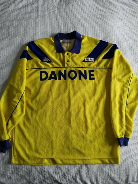JUVENTUS 1992-1993 KAPPA Danone Home Shirt Vintage Jersey Originale EUR 149,00 - ES