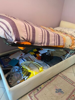 Letto Contenitore con CONTROTELAIO-DOGA-MECCANISMO_Universale_MOD.Etna 120x194 