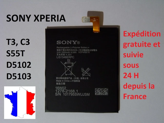 SONY BATTERIA LITIO ORIGINALE 1277-4767 (LIS1554ERPC) BULK PER XPERIA T2 ULTRA - T2 ULTRA DUAL