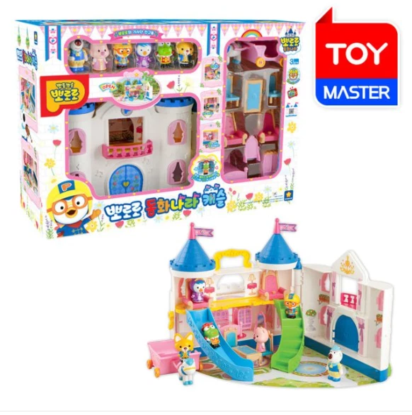 PORORO THE CASTLE of FAIRY TALE WORLD Play Set Sound Light 6-Figure