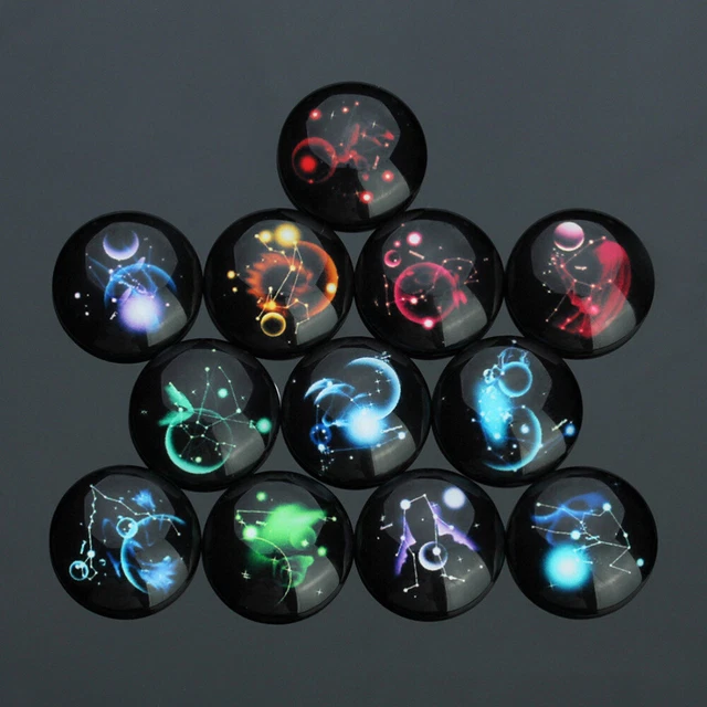 20 Pcs Flat Back Charms Cabochons Resin Glass Cabochons Bead
