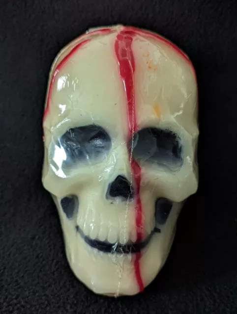 Vintage Gurley Halloween Bleeding Skull Candle