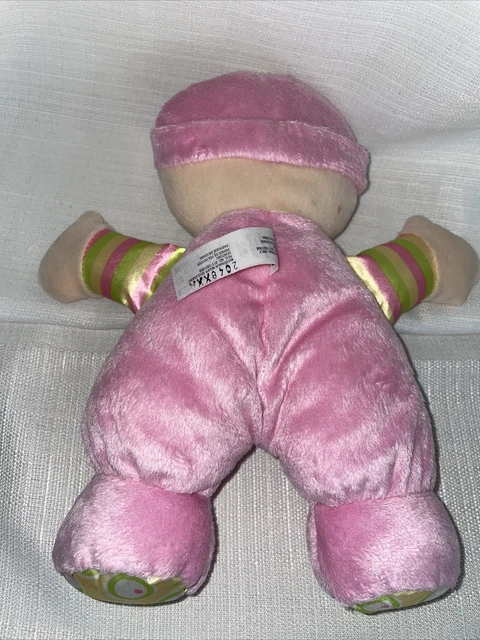 Fisher Price Babys First Doll Plush Rattle 10 Inch 2008 Stuffed Animal Toy 3