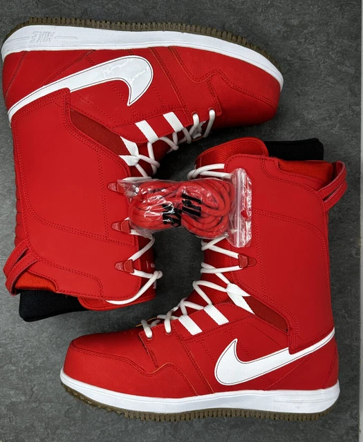 Red nike snowboard shop boots