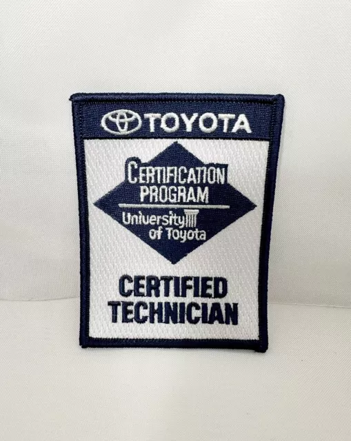 Genuine TOYOTA TECHNICIAN Embroidered ironon Patch University Toyota Certified