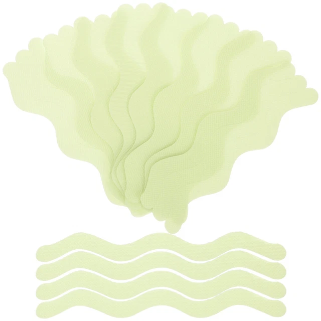 24 pegatinas de bañera tiras luminosas antideslizantes pegatinas inferiores de bañera