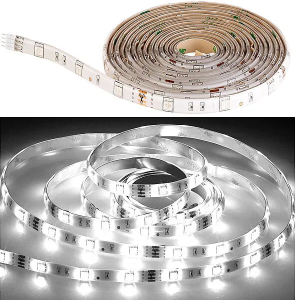 Veilleuses Luminea : 2 lampes de placard sans fil à LED avec détecteur - 25  lm - Noir