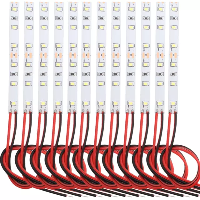 12Pcs House Lighting 10Cm 6-LED White with Cable 15Cm 12-18 V Modellbau Beleucht