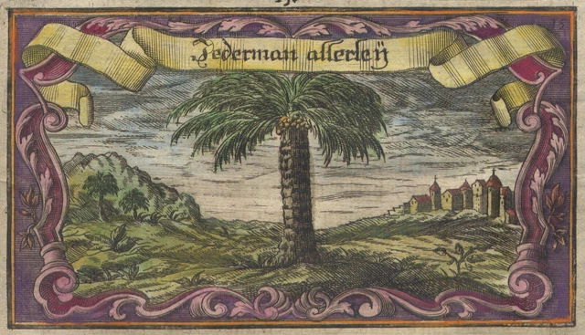 90 Rosso-15-MISTERI MAGIA SIMBOLI SEGNI EMBLEMI Bibbia Arndts Christenthum 1735