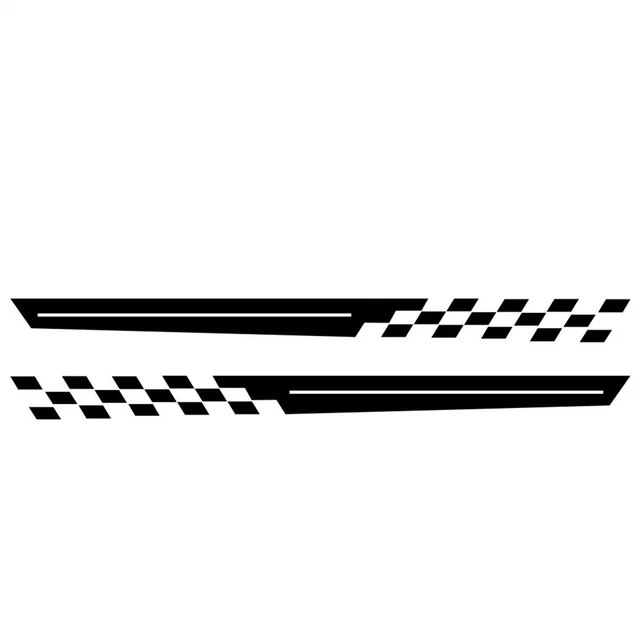 Striped Graphic Car Sticker Decal Side Door Body Waterproof Accessories 270x19cm