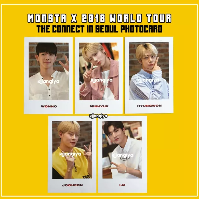 Monsta X 2018 The Connect World Tour in Seoul Official Polaroid Photocard Wonho