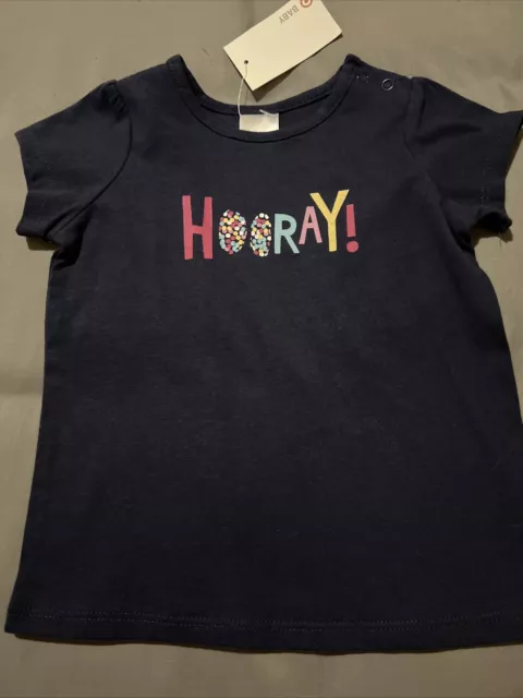 BNWT Baby Girls Short Sleeve Top Size 00