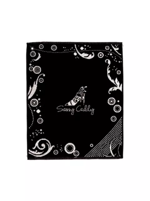 New Sassy Caddy Golf Women's Golf Towel Black/White