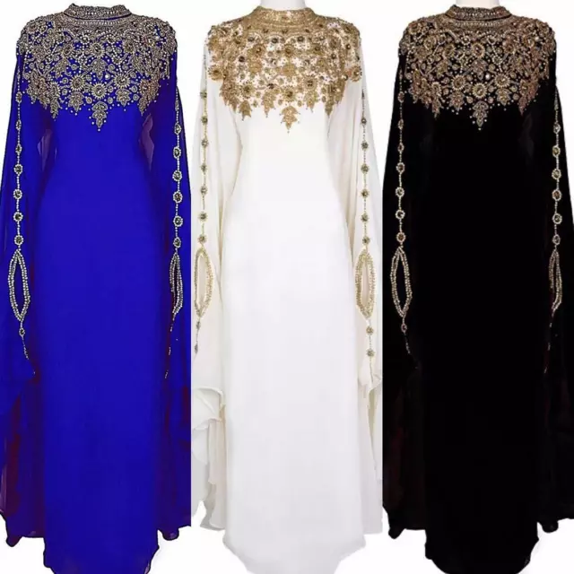Kaftano Jenna Abaya Jalabiya Jilbab Festa di Nozze Usura Abito Maxi Arabo