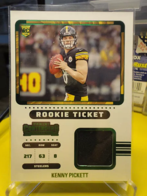 Kenny Pickett 2022 Panini Contenders Season Ticket jersey relic rookie –  Piece Of The Game