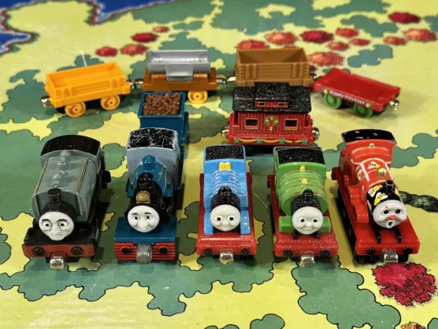 LOT OF 10 Thomas Take Along Toy Train Engines Metal Diecast Percy James Porter