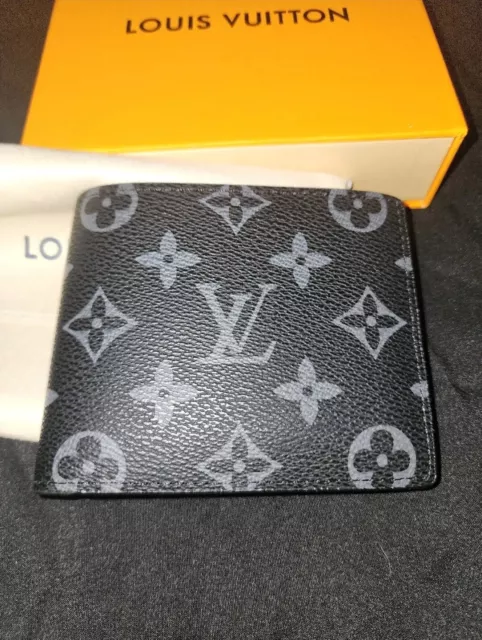 Louis Vuitton Slender Mens Wallet Monogram Eclipse Canvas M62294