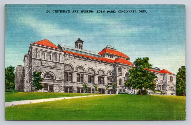 Cincinnati Art Museum OH Ohio Eden Park Vintage Postcard