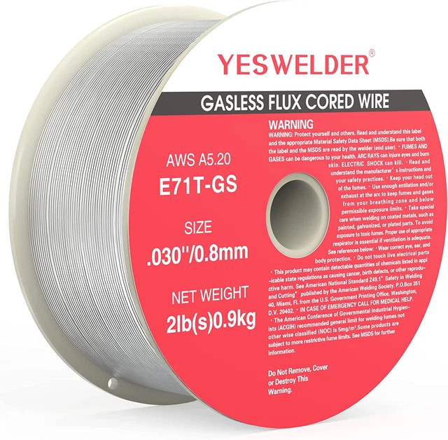 Flux Core Gasless Mig Wire, Mild Steel E71TGS .030-Diameter, 2-Pound Strong ABS