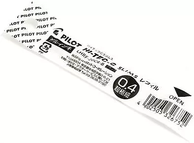 Ten pilot Hi-Tech C LH refill 0.4mm Black LHRF-20C4-B (japan import)