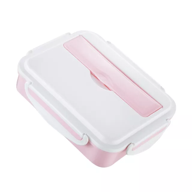 1500ml Lunch Box Compartment Spoon Chopsticks Microwavable Student Anti Spill