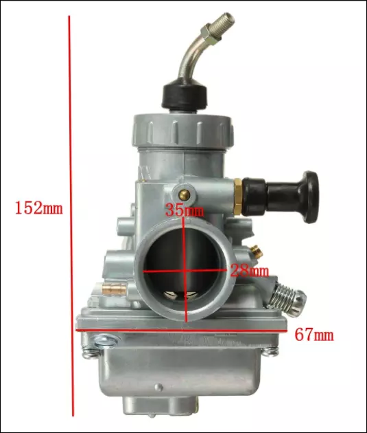 Carburateur moto YAMAHA YZ 80 Dirt Bike Pit 80YZ quad Type MIKUNI VM24 YZ80 NEUF 2