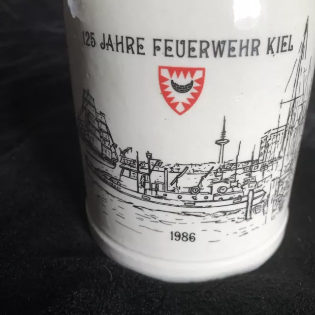 Feuerwehr Landeshauptstadt Kiel 125 Jahre Bierkrug Deutschland