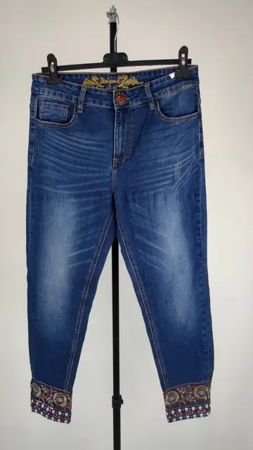 Desigual Pantalone Denim Jeans Casual Donna 46/ 32 Woman Vintage Pants