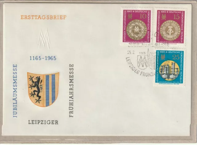 Ersttagsbrief - "Jubiläumsmesse Leipziger Frühjahrsmesse 1165-1965" Marken