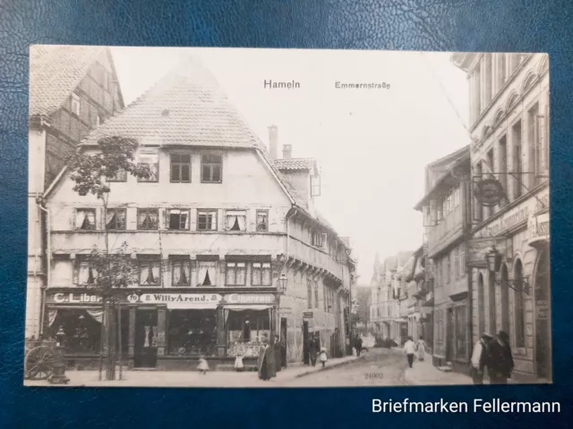 AK Hameln nicht versandt Willy Arend Emmernstraße um 1910 Echtfoto