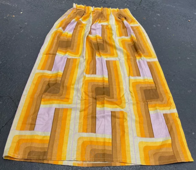 Vintage Kaufman Pierre Cardin Curtains Textile Fabric Mid Century Modern Tissu 2