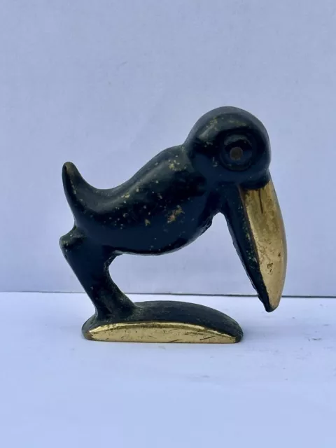 Unmarked Karl Hagenauer Brass/Bronze Toucan Bird