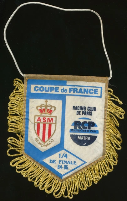 Fanion Racing Club De Paris Matra – Vintage, Années 70, Foot Français