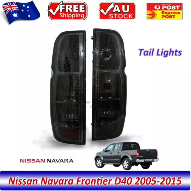 Tail Light Rear Lamp Black Smoke Lens For Nissan Frontier Navara D40 2005-2013 2