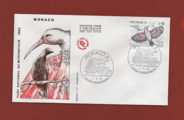 FDC MONACO 1982 - Parc National du Mercantour   ...   (3865)