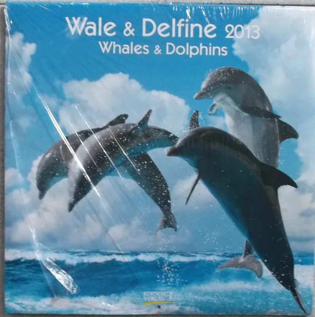 Calendario  - Whales & Dolphins - Balene E Delfini - 2013- Nuovo Ma Incompleto