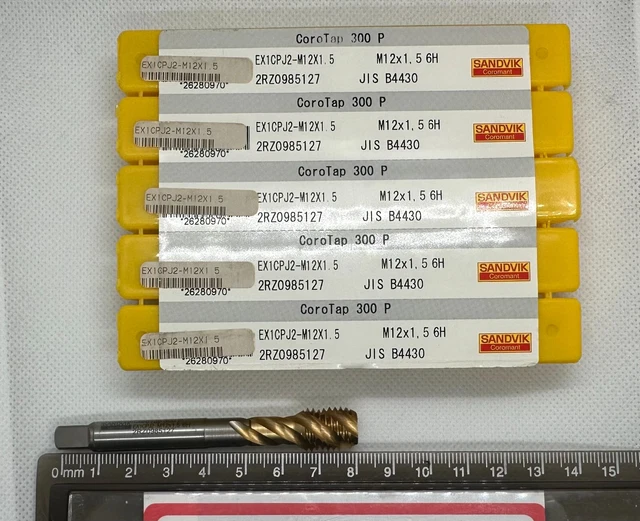SANDVIK  Coro Power Tap 300P  EX1CPJ2 - M12X1.5 TIN Coating