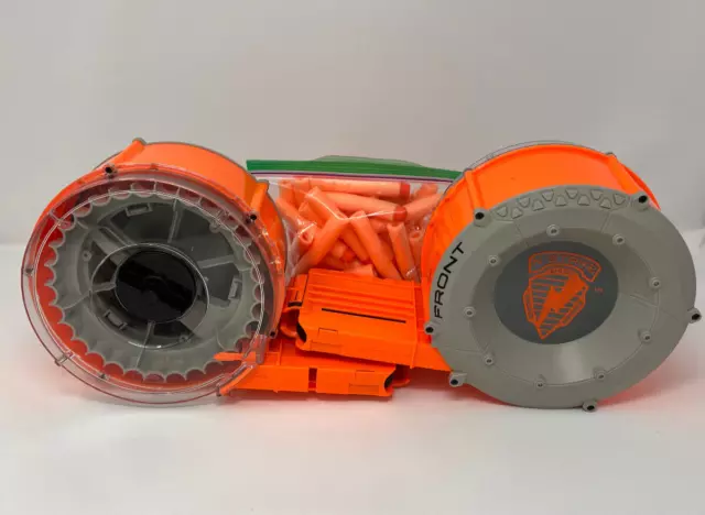 2X Nerf N-Strike Raider Rapid Fire CS-35 Dart Drum Round Magazine Two + Darts