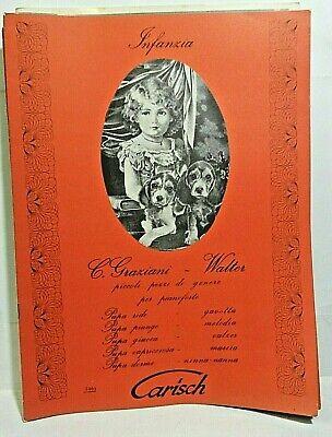 SPARTITO MUSICALE MUSIC SHEET GRAZIANI WALTER EN GONDOLE CAPRICE BARCAROLLE 1917 