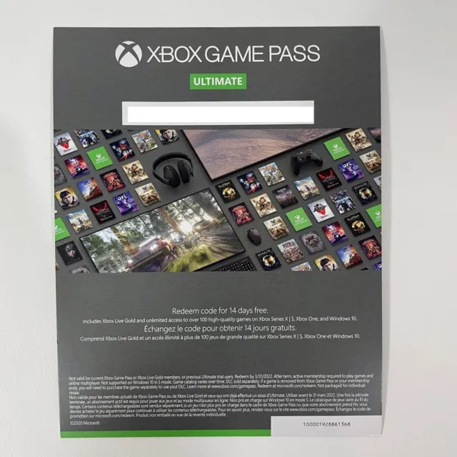 🔥6 Months (12x 14 Day) Xbox Game Pass Ultimate + Live Gold Xbox One Code Cards