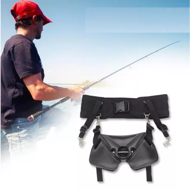 Fishing Fighting Belt Harness Waist Gimbal Stand-up Rod Holder Sea Boat Offshore