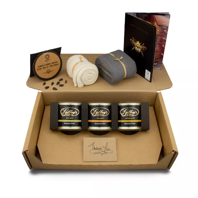 Gilboys Beeswax "Starter Kit"  Wood & Furniture Polishing Kit…